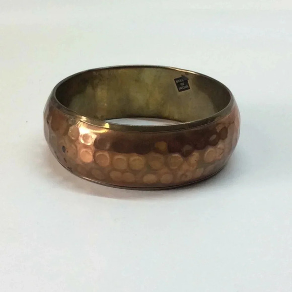 Vintage India Copper & Brass Bangle Bracelet - Picture 1 of 6